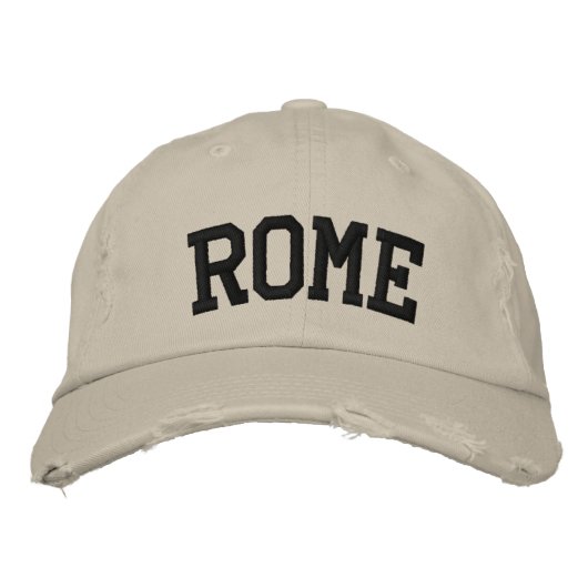 Rom Stickerhat Bestickte Kappe (Vorderseite)