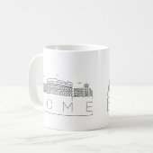 Rom Stylisierte Skyline-Kaffee-Tasse Kaffeetasse (Vorderseite Links)