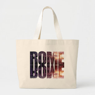 Rom Text mit Colosseum Souvenir Jumbo Stoffbeutel