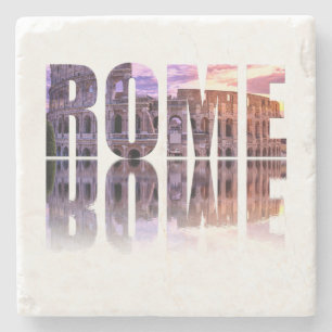 Rom-Text-Souvenir-Platz Steinuntersetzer