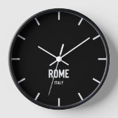 Rom Time Zone Newsroom Wall Clock Uhr (Vorderseite)
