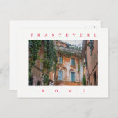 Rom Trastevere Gebäude auf Postkarte (Vorne/Hinten)