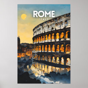 Rom Travel Nostalgic Poster