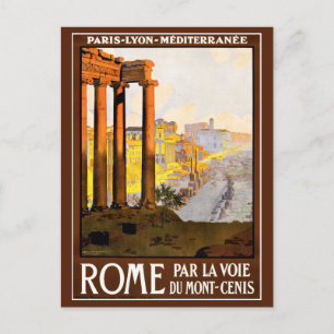 Rom Travel Poster Vintag Postkarte