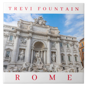 Rom Trevi Brunnen Aussicht Keramik Fliesen