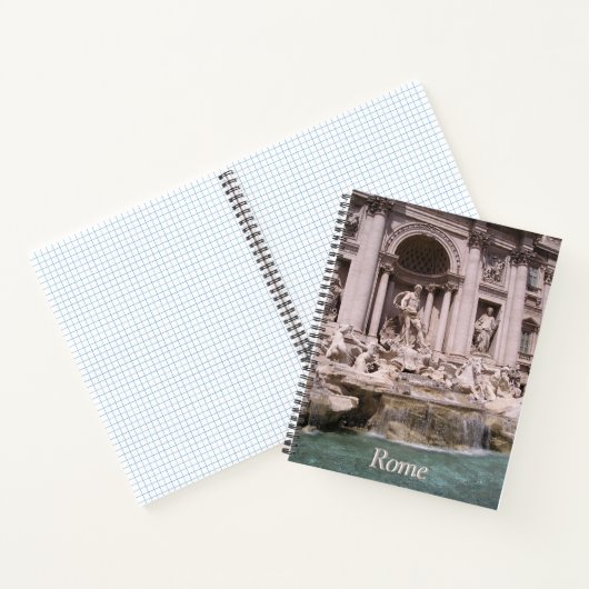 Rom, Trevi Brunnen Kruste. Notizbuch (Innenseite)