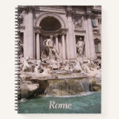 Rom, Trevi Brunnen Kruste. Notizbuch (Vorderseite)