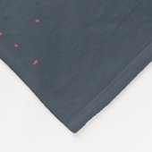 Rom Typografie: Eiffelturmposter. Fleecedecke (Ecke)