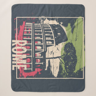 Rom Typografie: Eiffelturmposter. Sherpadecke