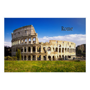Rom und der Colosseum personalisiert Poster