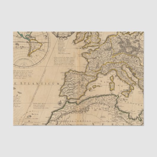 Rom und Osthemisphäre Seidenpapier (Vorderseite)