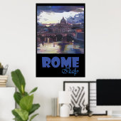 Rom Vatikan Italien Retro Travel Poster (Heimbüro)