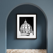 Rom Vatikanstadt St. Peter's Dome Travel Print Poster
