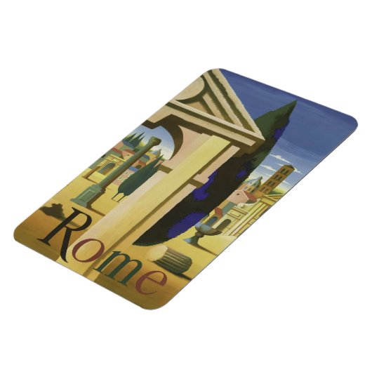 Rom Vintag Reise Magnet (Linke Seite)