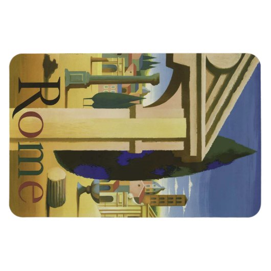 Rom Vintag Reise Magnet (Horizontal)