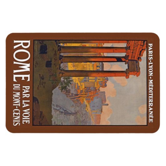 Rom Vintag Reise Magnet (Horizontal)
