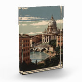 Rom-Vintage-Plakat Fotoblock (Links)
