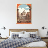 Rom-Vintage-Plakat Leinwanddruck (Insitu (Schlafzimmer))