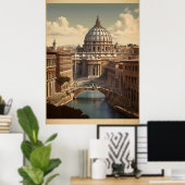 Rom-Vintage-Plakat Poster (Heimbüro)