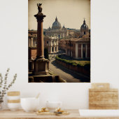 Rom-Vintage-Plakat Poster (Küche)