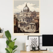 Rom-Vintage-Plakat Poster (Heimbüro)