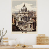 Rom-Vintage-Plakat Poster (Küche)