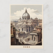 Rom-Vintage-Plakat Postkarte (Vorderseite)