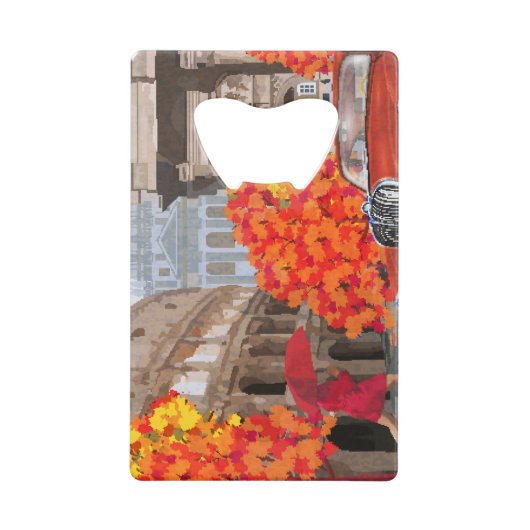 Rom-Vintage-Poster mit Raingesang Geldbeutel Flaschenöffner (Vorderseite)