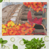 Rom-Vintage-Poster mit Raingesang Geschirrtuch (Gefaltet)