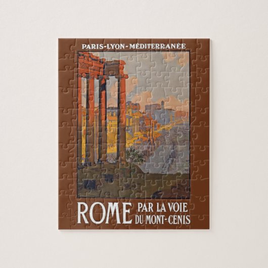 Rom Vintage Reise Puzzle (Vertikal)