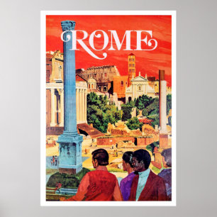 Rom, Vintage-Reiseposter Poster