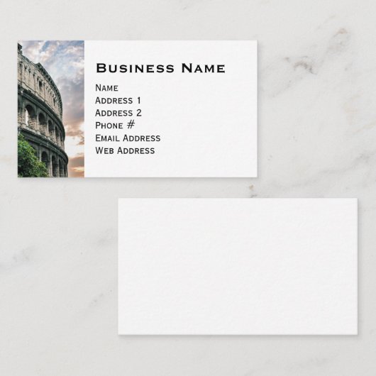 Rom Visitenkarte (Vorne/Hinten)