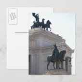 Rom. Vittorio Emanuele Denkmal Postkarte (Vorne/Hinten)