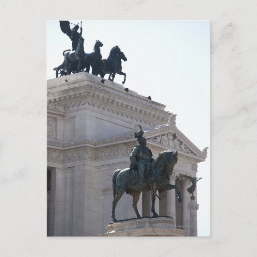 Rom. Vittorio Emanuele Denkmal Postkarte (Vorderseite)
