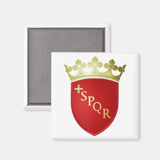 Rom-Wappen Magnet (Vorderseite/Rückseite)