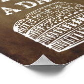 Rom war nicht an einem Tag erbaut Poster (Ecke)