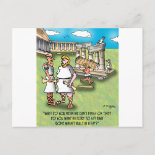 Rom war nicht an einem Tag erbaut? Postkarte