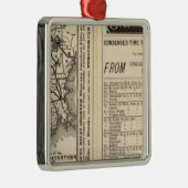 Rom, Watertown und Ogdensburg Eisenbahn 2 Silbernes Ornament (Rechts)