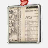 Rom, Watertown und Ogdensburg Eisenbahn 2 Silbernes Ornament (Links)