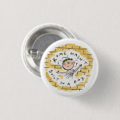 Rom wurde nicht an einem Tag gebaut Button (Vorne & Hinten)