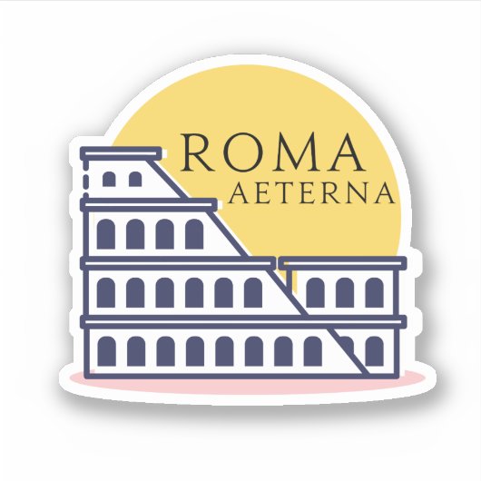 Roma Aeterna - Rom-Aufkleber Aufkleber (Vorderseite)