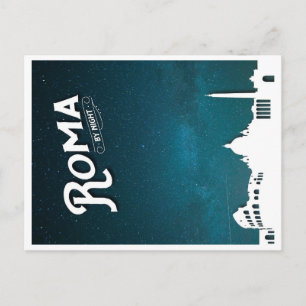 Roma bei Nacht. Postkarte