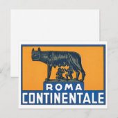Roma Continentale Postkarte (Vorne/Hinten)