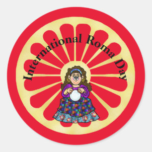 Roma Day Sinti und Roma Fortune Teller Stickers