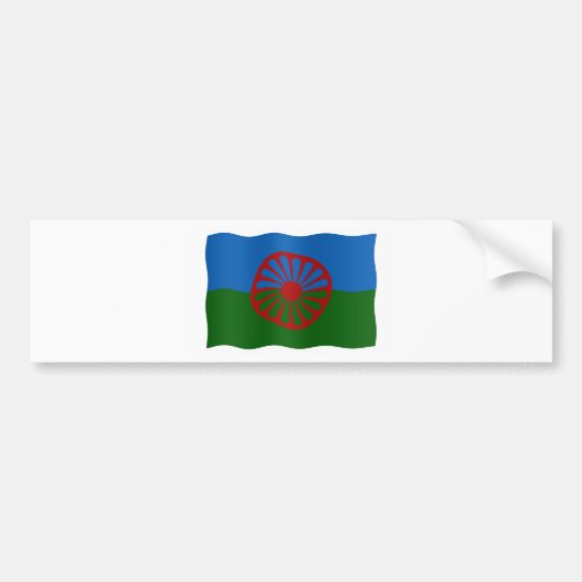 Roma Flag Autoaufkleber (Vorne)