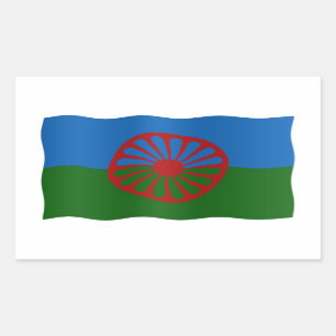 Roma Flag Rechteckiger Aufkleber