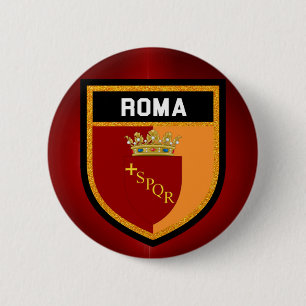 Roma-Flagge Button
