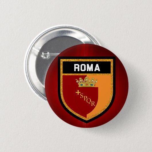 Roma-Flagge Button (Vorne & Hinten)