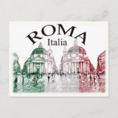 Roma gestempelt postkarte (Vorderseite)