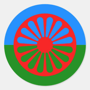 Roma, Indien Runder Aufkleber